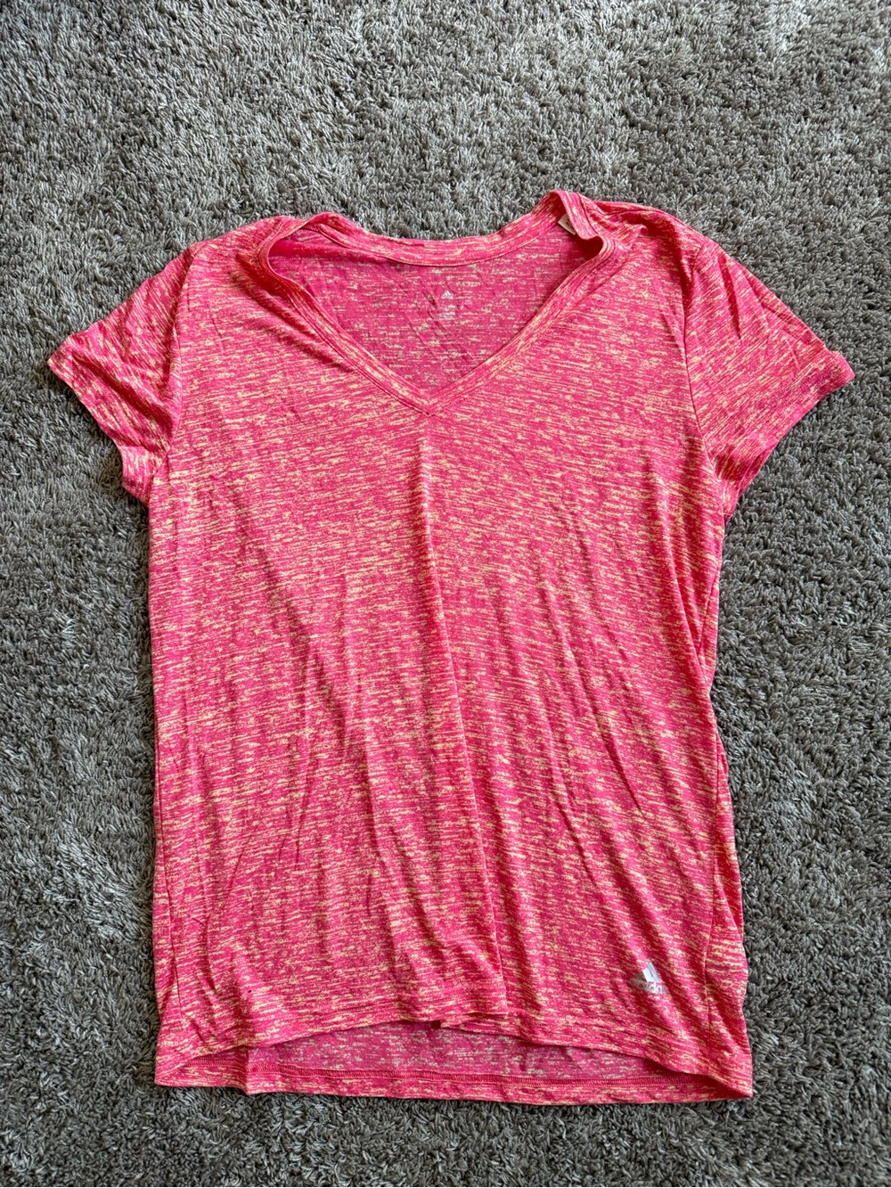 Adidas Pink V-Neck Women's Top